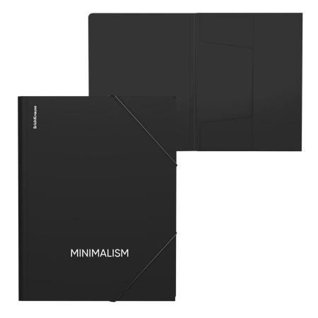 Папка на резинках Classic Phrases черный