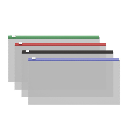 Папка на молнии C6 Fizzy Clear ассорти