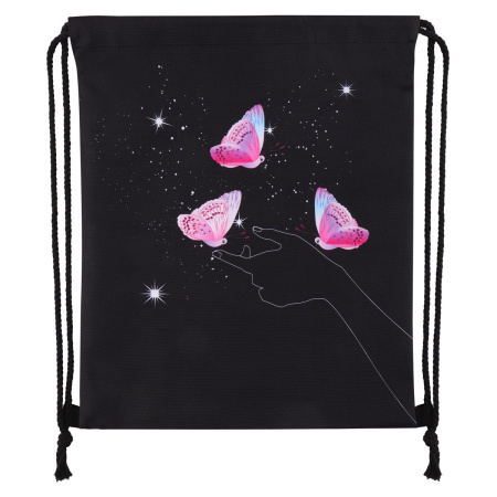 Мешок для обуви Бабочки в руке 36*44см