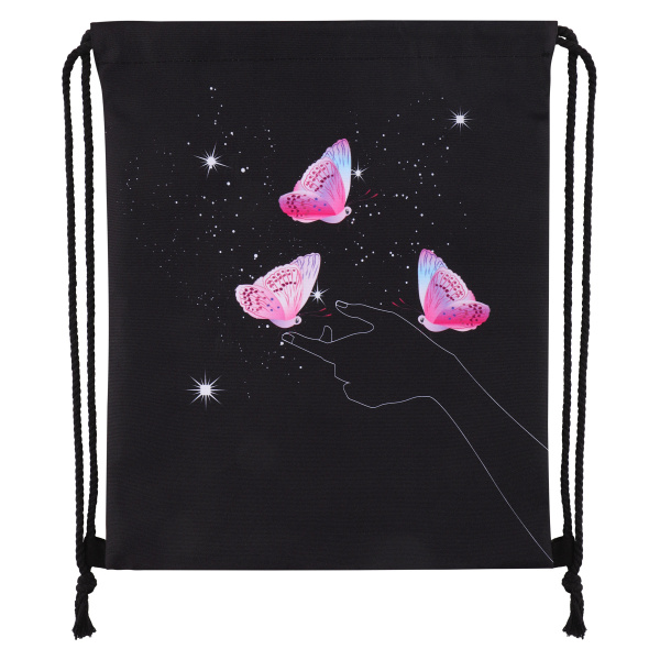 Мешок для обуви Бабочки в руке 36*44см