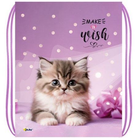 Мешок для обуви Котик в горошках,  370*470