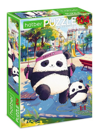 Пазлы 104 эл Плюшевые панды