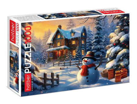Пазлы 1000 эл Веселый снеговик