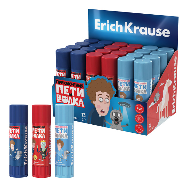 Клей-карандаш Erich Krause Приключения Пети и Волка 13г