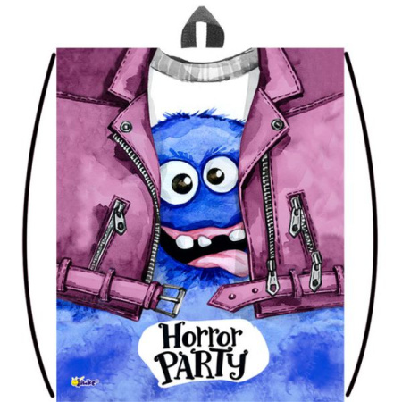 Мешок для обуви Монстрик, карман, ручка-петля