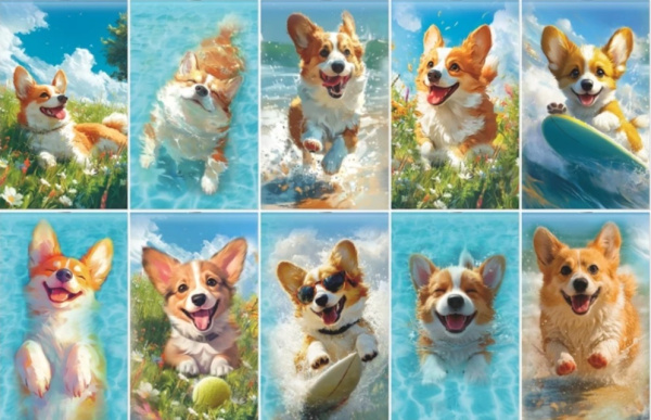 Блокнот А6  30л Счастливый корги