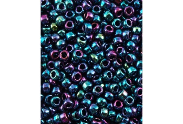 Бисер зеленый 2мм 50г стеклярус