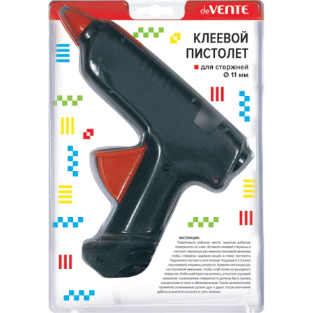 Пистолет термоклеящий электрич. 60Вт/220В, 11мм + 2 стержня