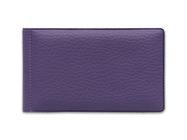 Визитница  40 визиток экокожа Стандарт сирень матовая