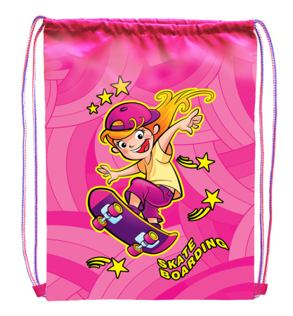 Мешок для обуви Скейтбордистка